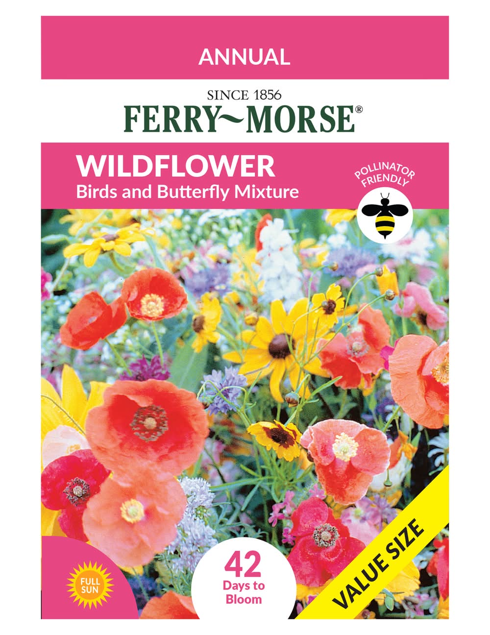 Ferry-Morse Wildflower Bird and Butterfly Mixture Seeds