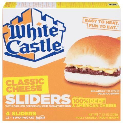 White Castle Classic Cheese Sliders 4 Count