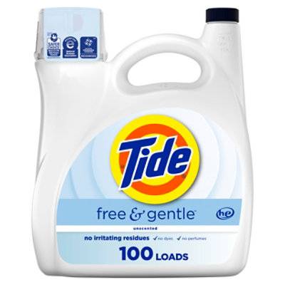 Tide Free & Gentle Liquid Laundry Detergent (132 fl oz)