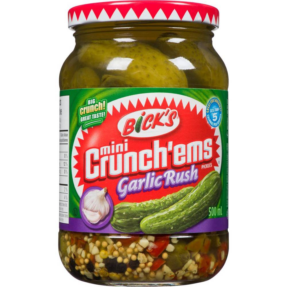 Bick's Mini Crunch'ems Garlic Rush Pickles Delivery Near Me Order