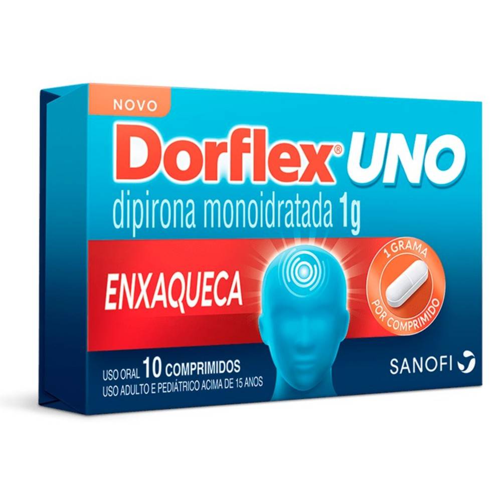 Sanofi dorflex uno enxaqueca 1g (10 comprimidos)