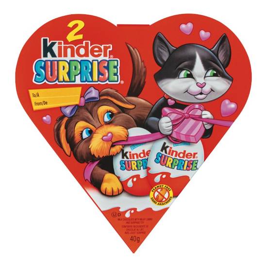 Kinder Surprise Valentine Heart T2 Chocolates (40 g)