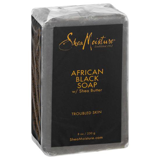 Shea Moisture African Black Soap With Shea Butter (8 oz)