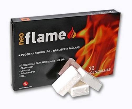 ACENDALHA BRANCA 32CUBOS NEOFLAME