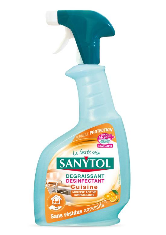 Sanytol - Nettoyant désinfectant dégraissant cuisine protection (500 ml)