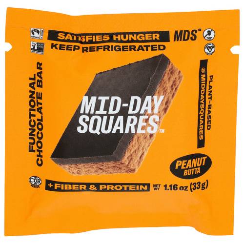 Mid-Day Squares Peanut Butta Fiber And Protein Square