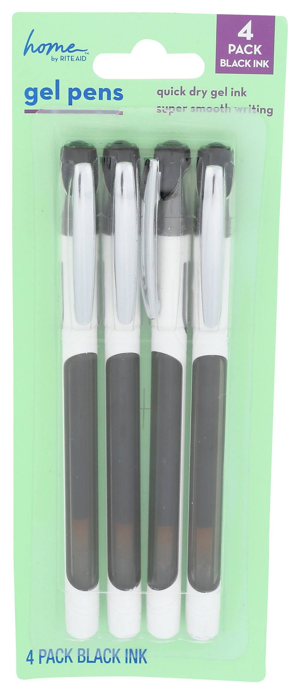 Rite Aid Fusion Gel Pens, Gray-White (4 ct)