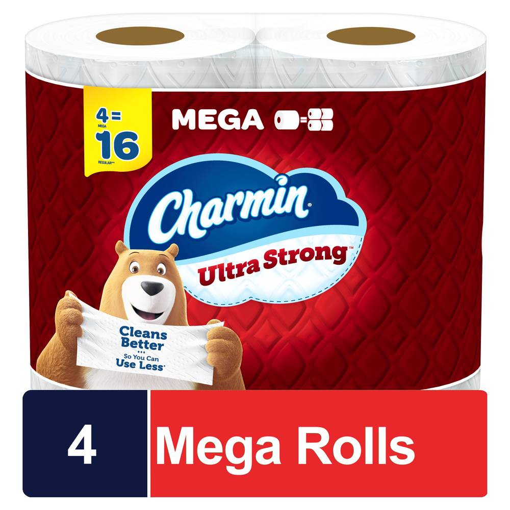 Charmin Mega Ultra Strong Toilet Paper, 4 ct