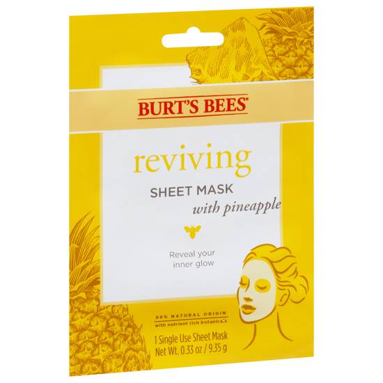 Burt's Bees Reviving Sheet Mask With Pineapple