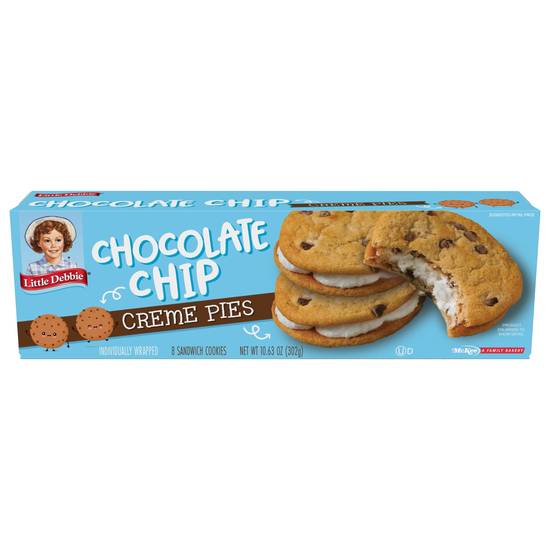 Little Debbie Chocolate Chip Creme Pies Sandwich Cookies