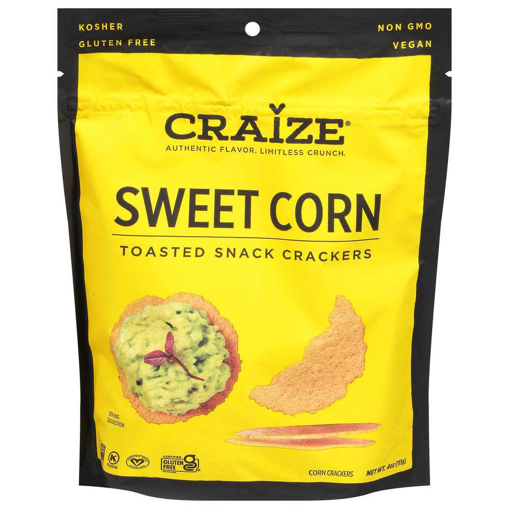 Craize Sweet Corn Toasted Corn Cracker (4 oz)