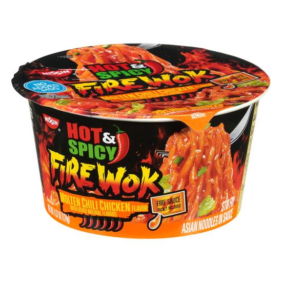 Nissin Hot & Spicy Firewok Molten Chili Chicken Noodles