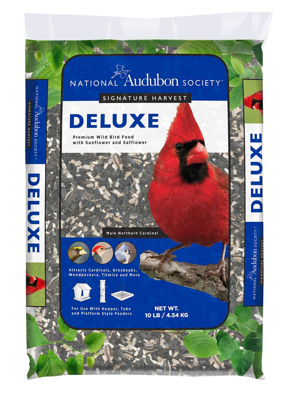 National Audubon Society Deluxe Blend Wild Bird Seed Ready-to-use Black oil sunflower Bird seed 10 Pound(s) | 009487