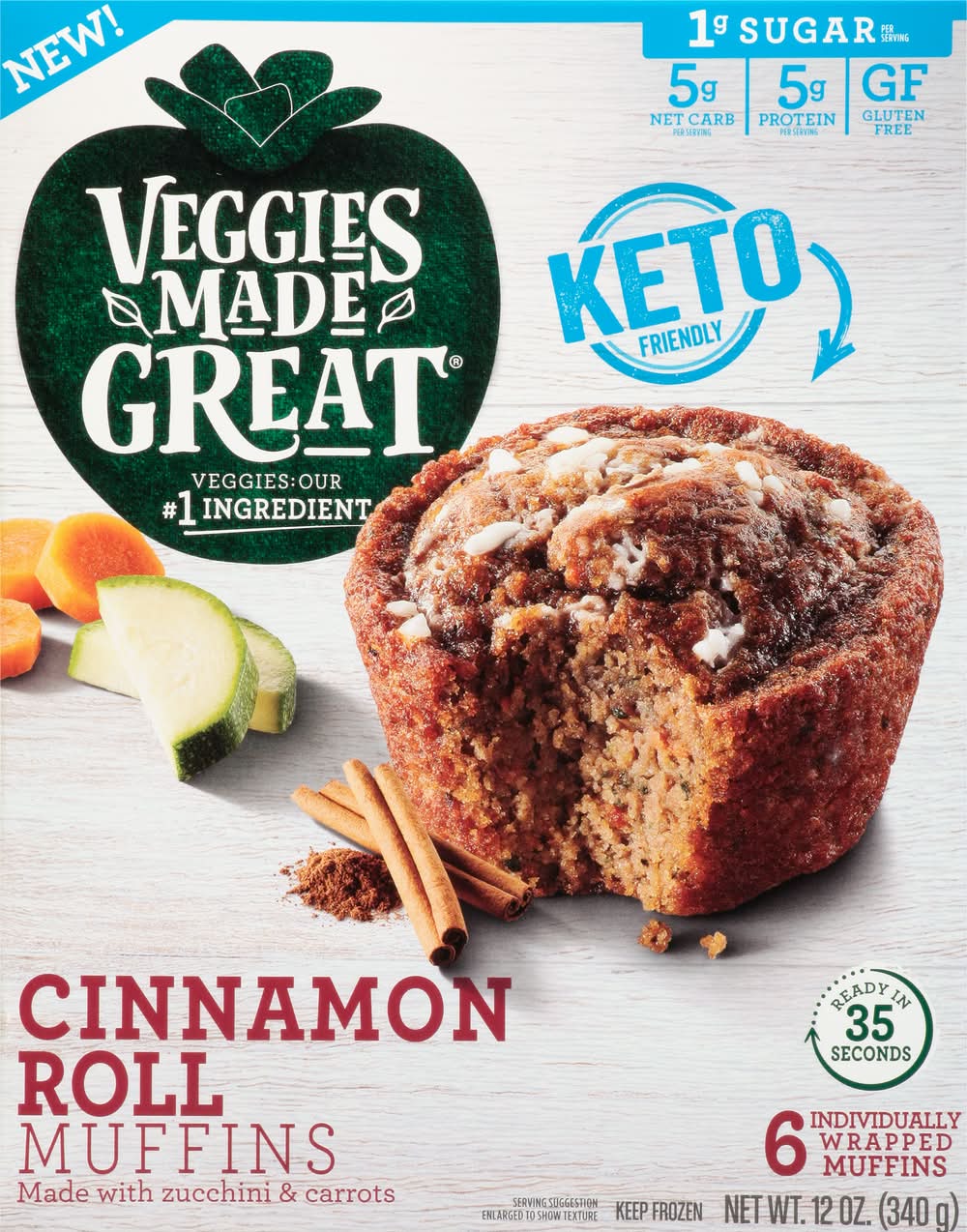 Veggies Made Great Cinnamon Roll Muffins (12 oz)