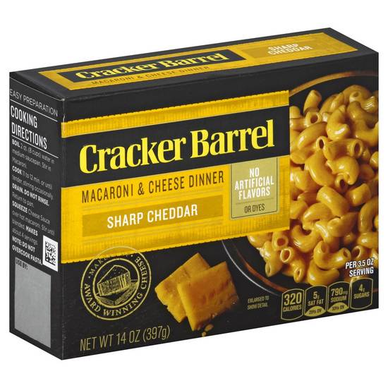 Cracker Barrel Sharp Cheddar Macaroni & Cheese Dinner