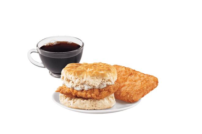 Chicken & Gravy Biscuit Sandwich Combo