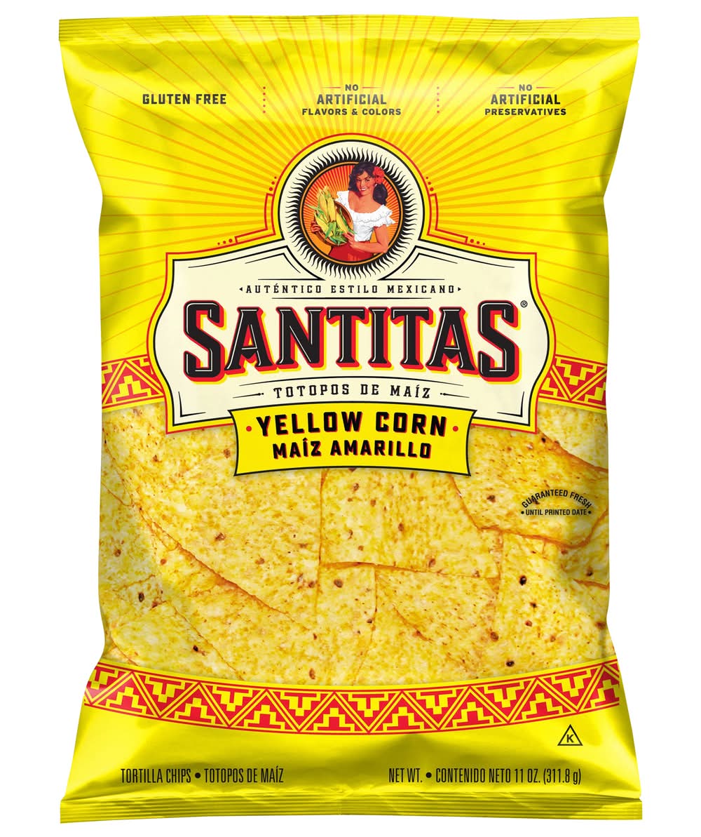 Santitas Tortilla Chips, Yellow Corn (11 oz)