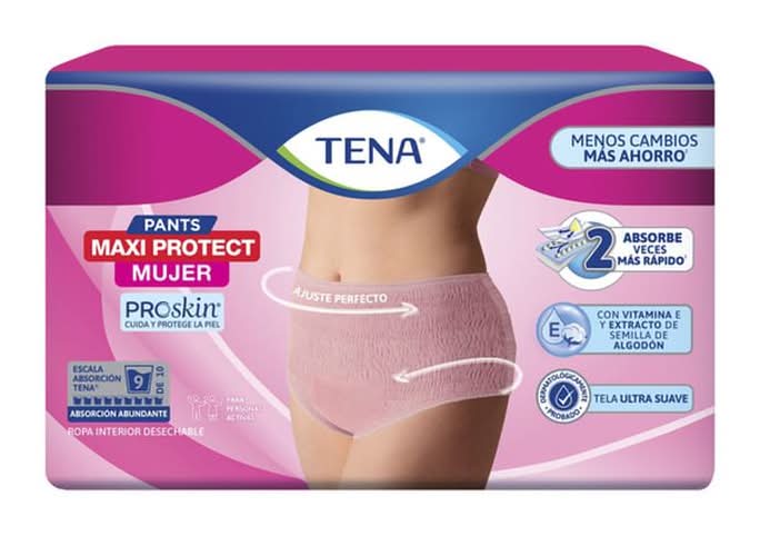 Tena · Pants maxi protect ropa interior desechable, mujer, G (13 un)