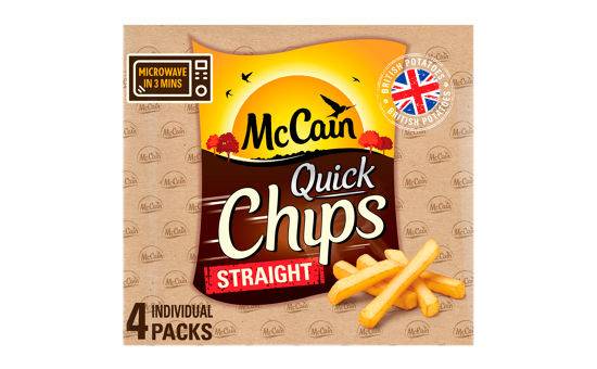 McCain Quick Chips Straight 4 x 100g (400g)