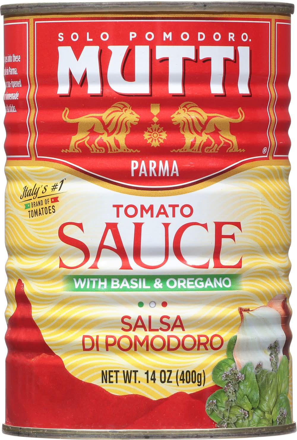Mutti Tomato Sauce With Basil & Oregano (14 oz)