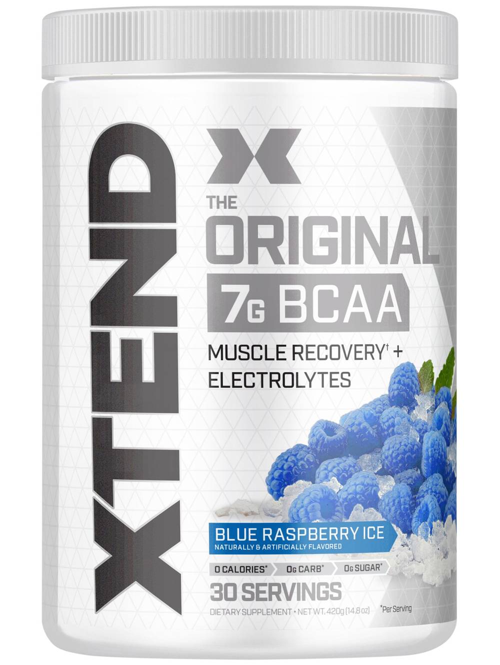 Xtend The Original Bcaa Muscle Recovery + Electrolytes - Blue Raspberry Ice (14.6 Oz. / 30 Servings)