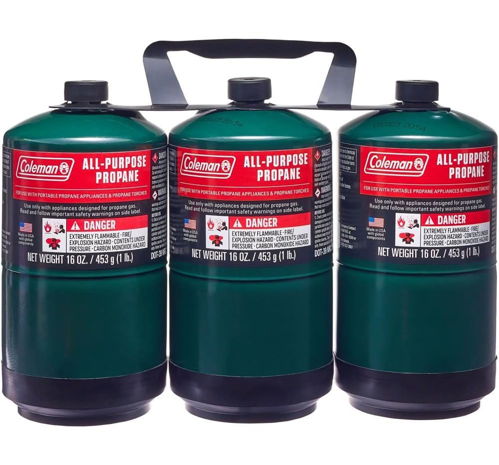 Coleman All-Purpose Propane Single Gas Cylinder 3-Pack