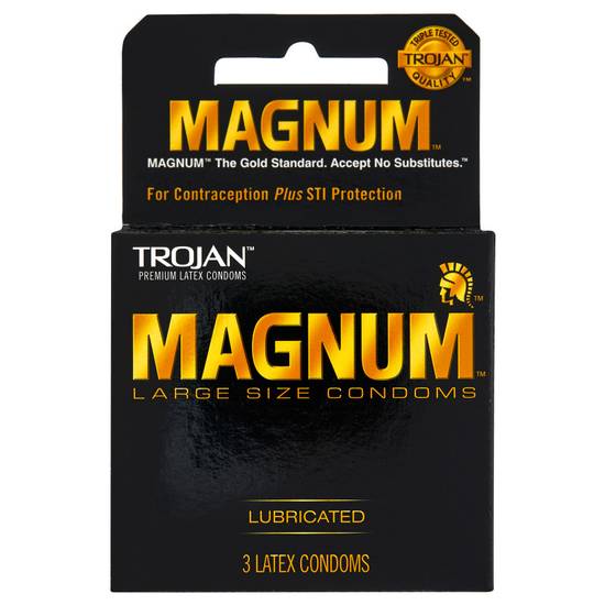 Trojan Magnum Condoms 3ct