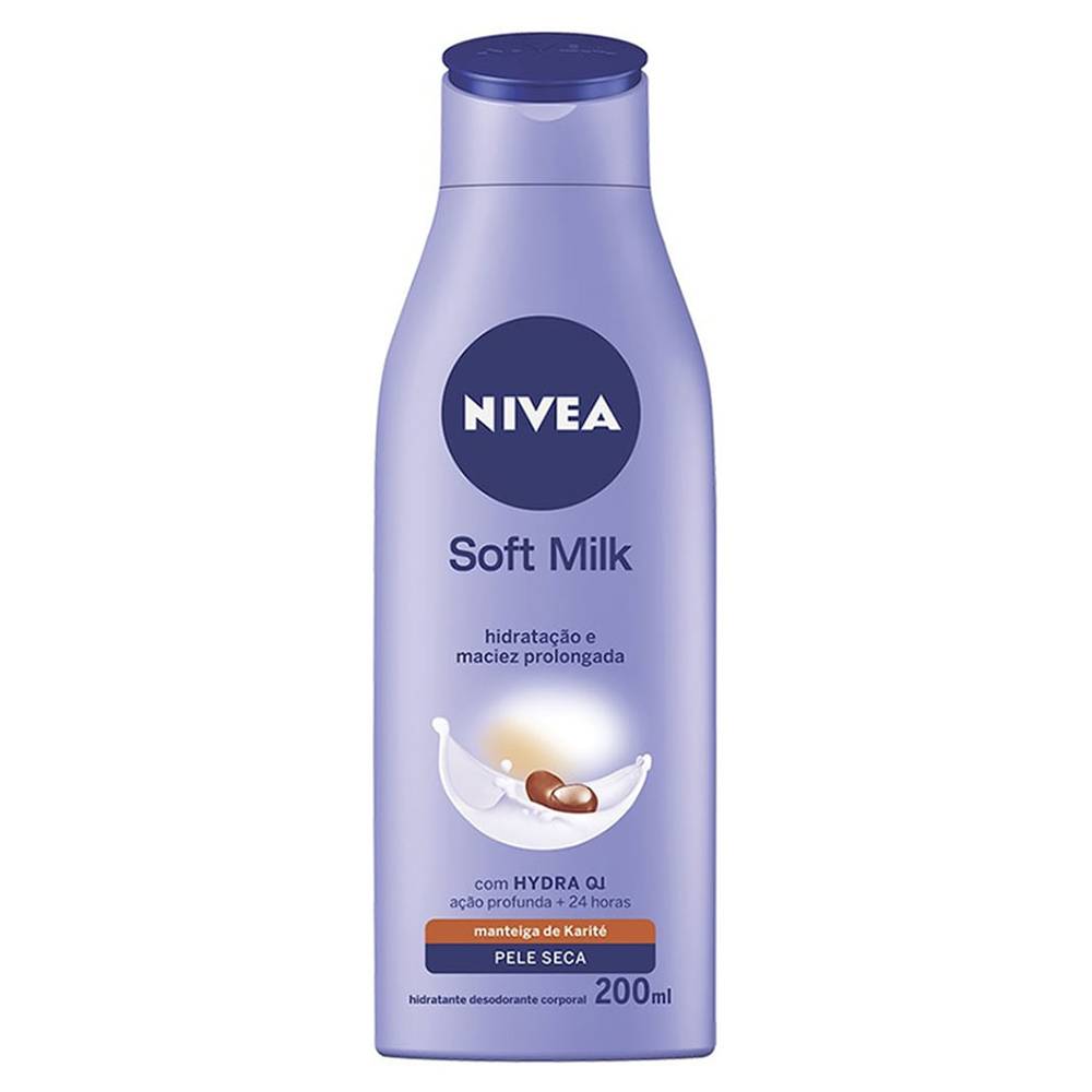 Nivea · Hidratante corporal para pele seca soft milk (200 ml)