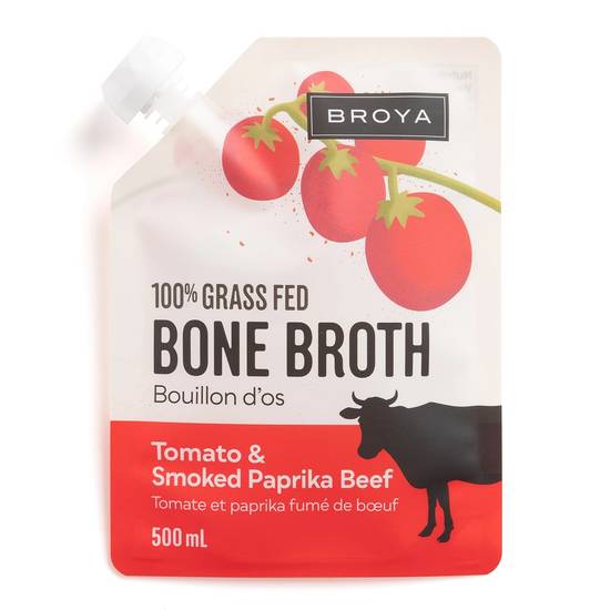 Broya Tomato & Smoked Paprika Beef Bone Broth (500 ml)