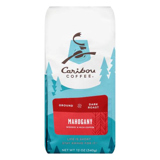 Caribou Coffee Mahogany Dark Roast Ground Coffee (12 oz)