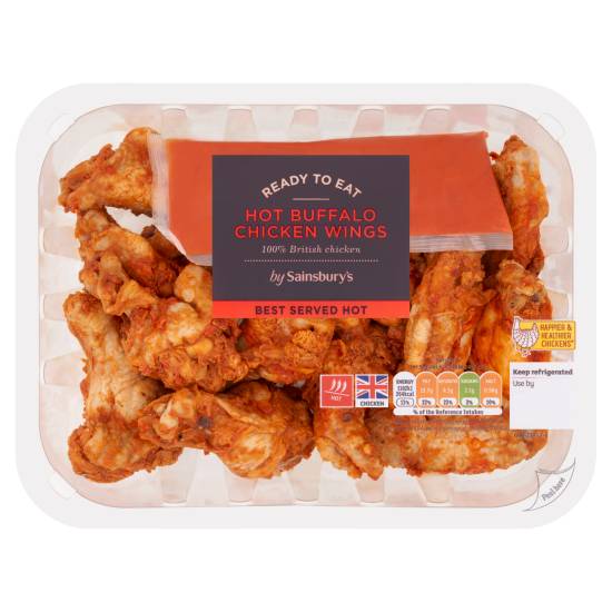 Sainsbury's Hot Buffalo British Chicken Wings Delivery Near Me Order