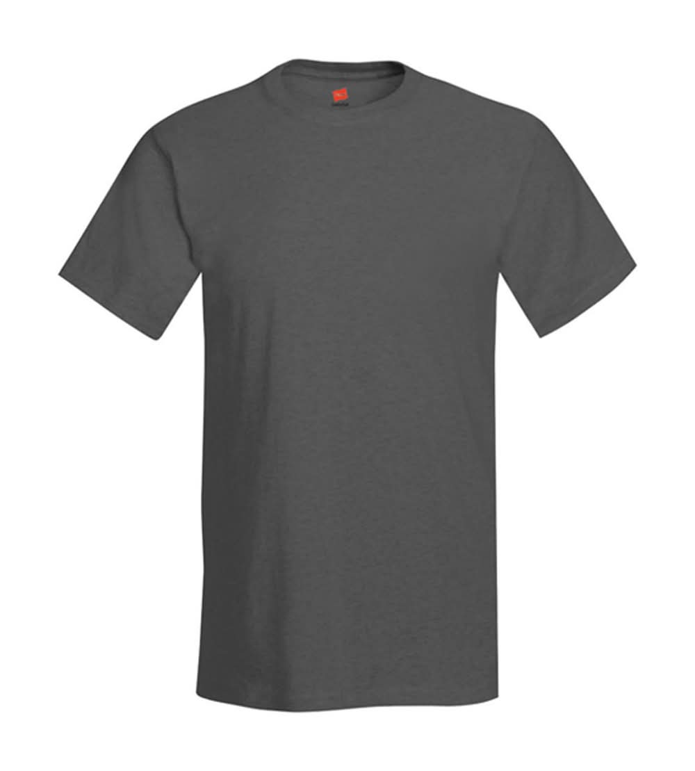 Hanes Men'S Short Sleeve Tee - Charcoal Heather Large