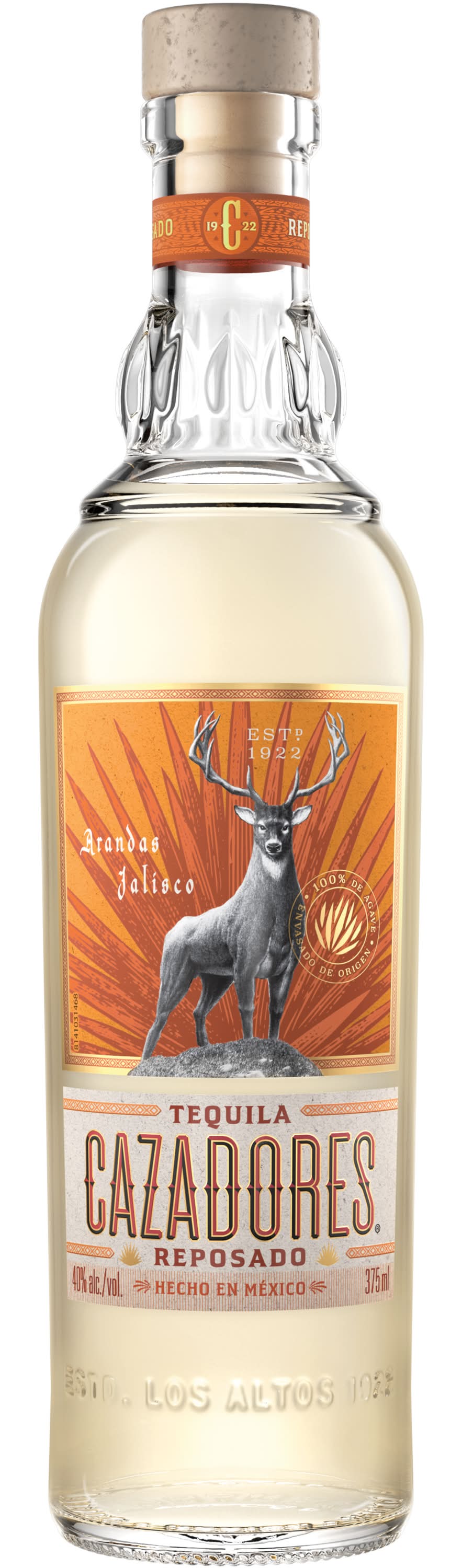 Cazadores Reposado Tequila, Vanilla Citrus & Tropical Fruits (375 ml)