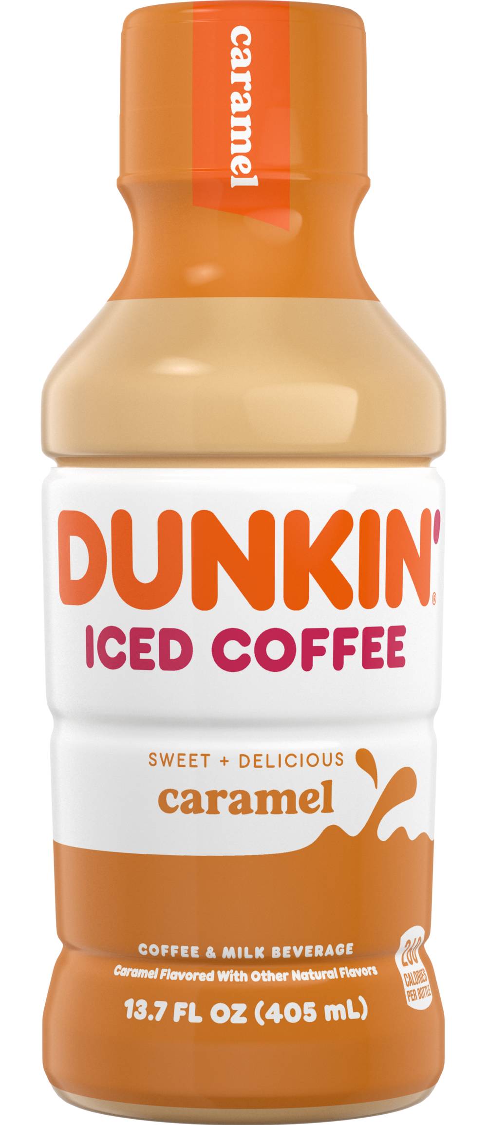 Dunkin' Sweet + Delicious Iced Coffee, Caramel (13.7 fl oz)