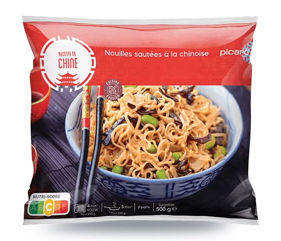 Nouilles sautées à la chinoise, portionnable