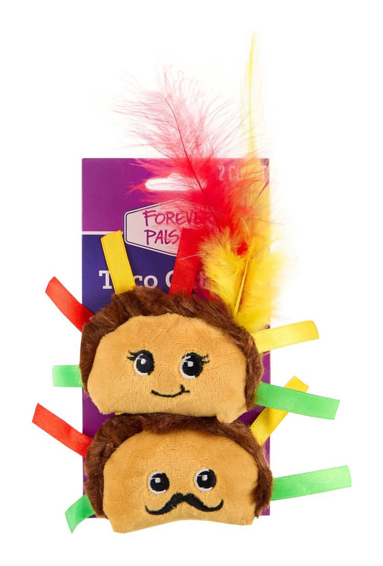 Forever Pals Taco Cat Toy 2 Ct