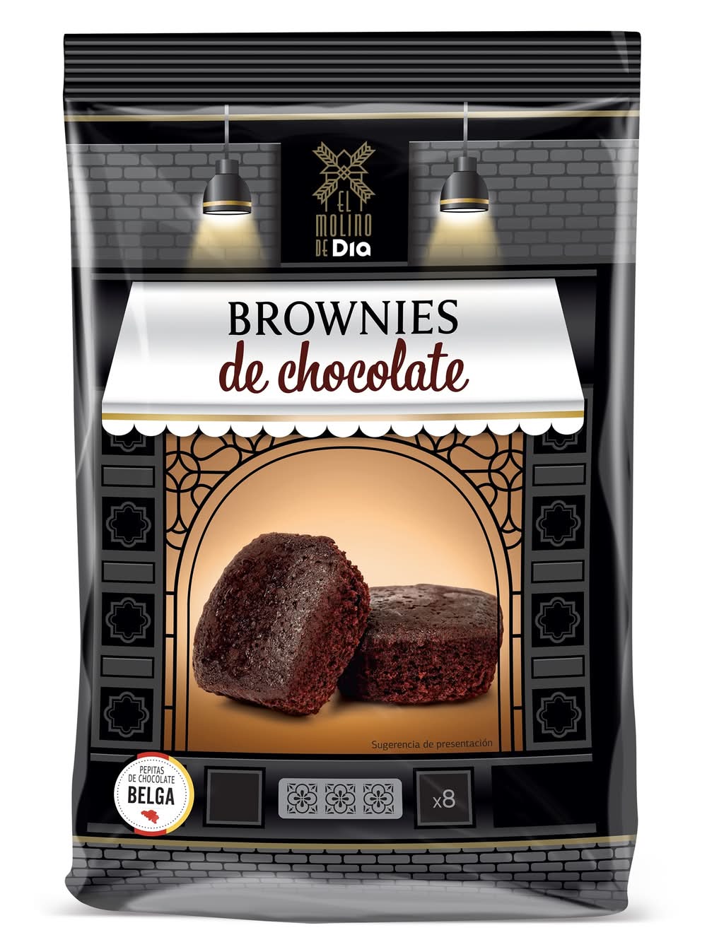 Brownies De Chocolate El Molino De Dia Bolsa 200 G