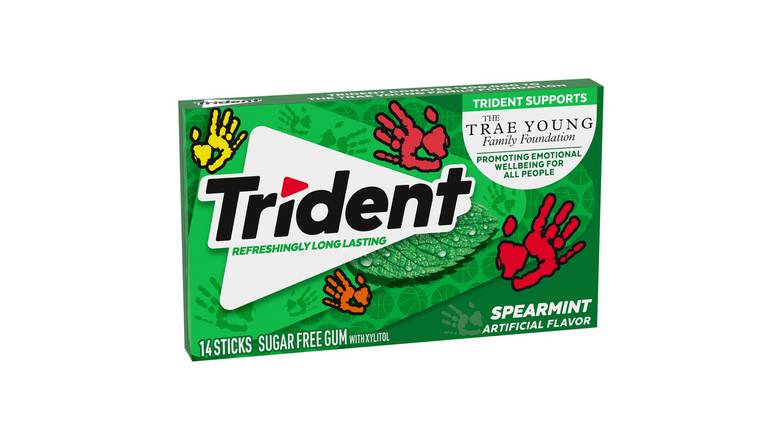Trident Spearmint Sugar Free Gum, 14 Pieces