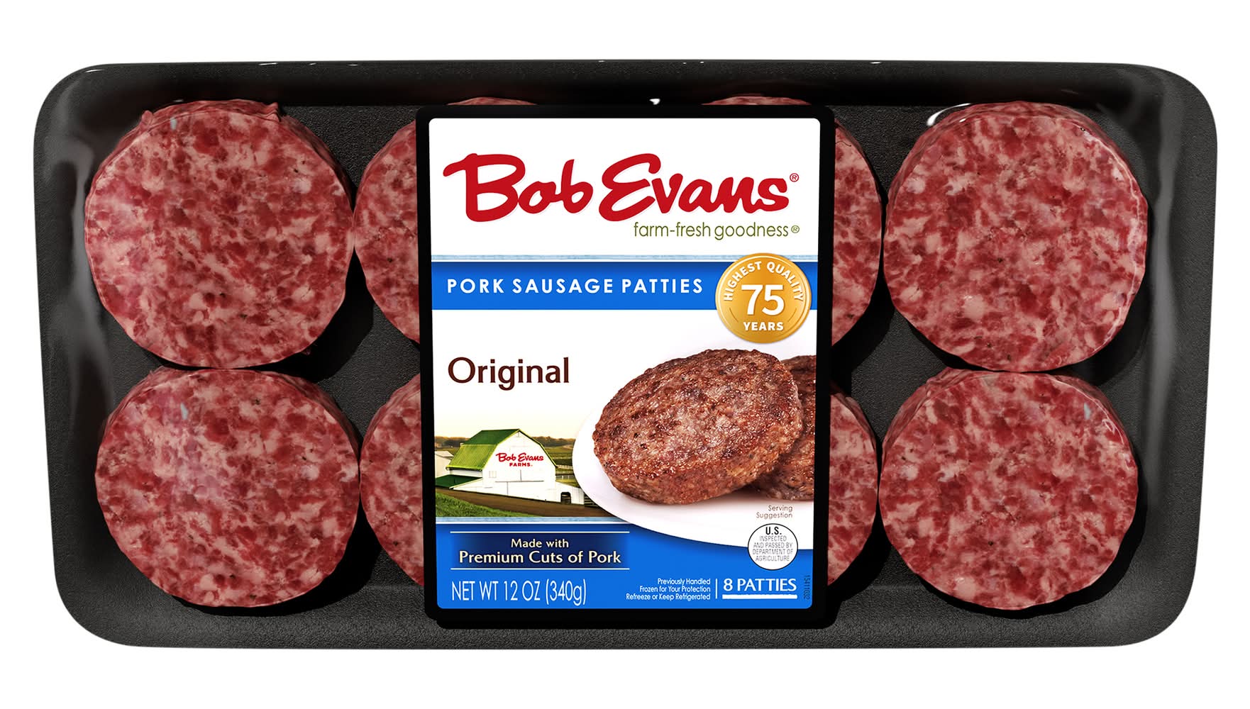 Bob Evans Original Pork Sausage Patties (12 oz, 8 ct)