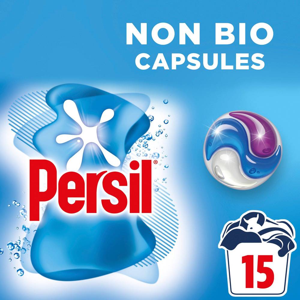 Persil Non Bio 3 in 1 Sensitive Laundry Detergent Washing Capsules 405g 15 Washes