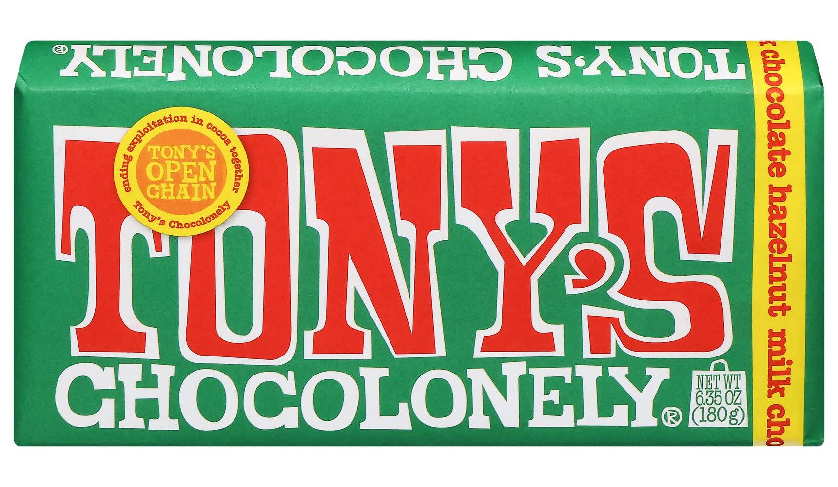 Tony's Chocolonely Hazelnut Milk Chocolate (6.36 oz)