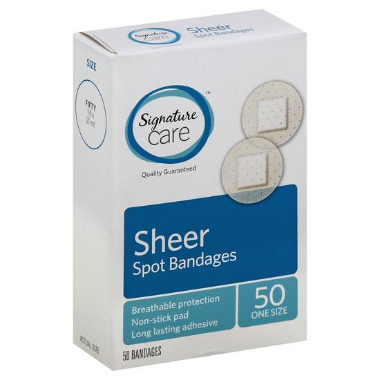 Signature Care Sheer Spot Bandages (50 ct)