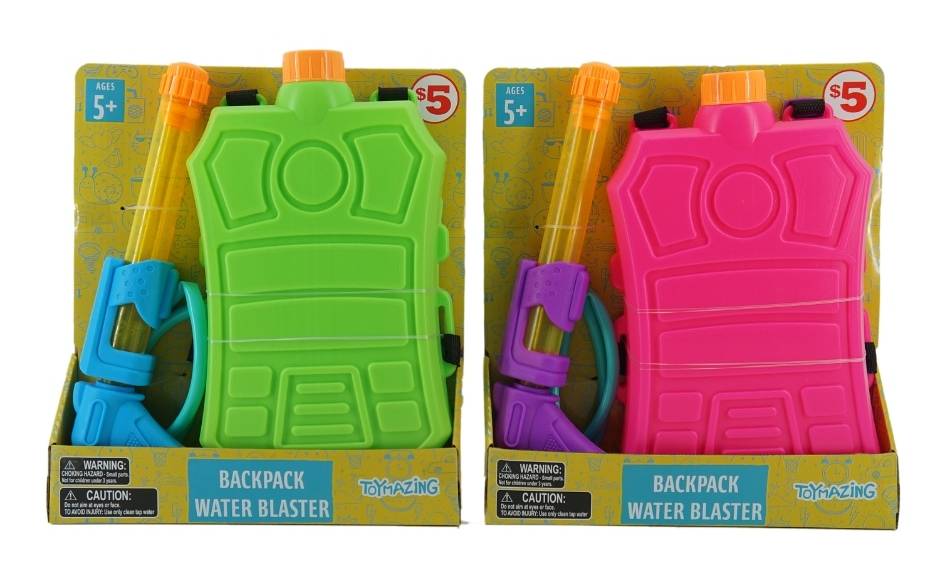 Toy Backpack Water Squirters Ages 5+