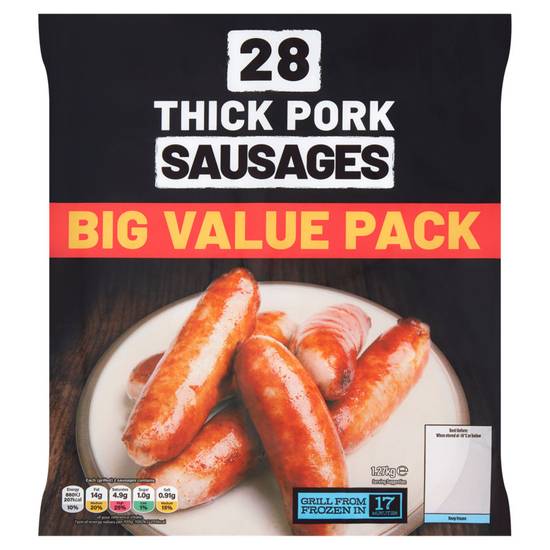 Thick Pork Sausages 1.27kg