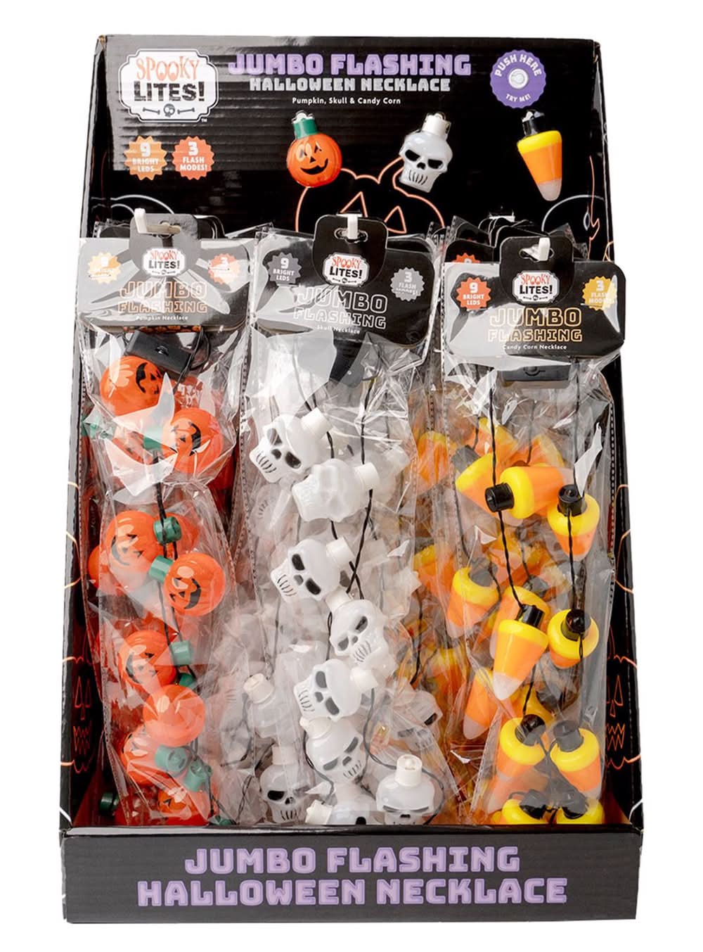 Spooky Lites Led Flashing Halloween Necklace 1 Pk