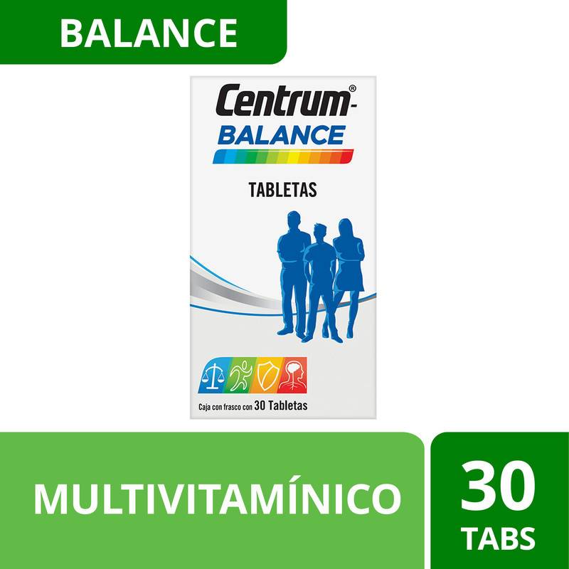 Centrum multivitamínico balance tabletas (30 piezas)