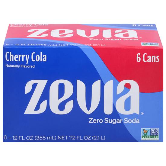 Zevia Zero Calorie Cherry Cola Soda (12 fl oz)