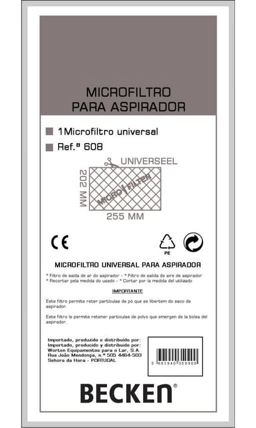 Micro Filtro Becken Refª 608 (Compatibilidade: universal)