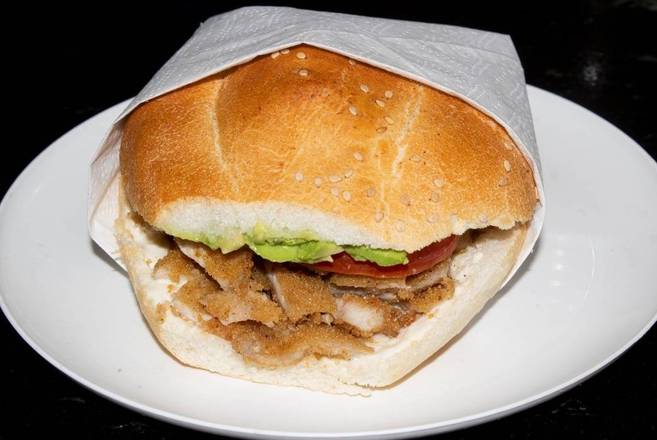 Torta de milanesa de puerco
