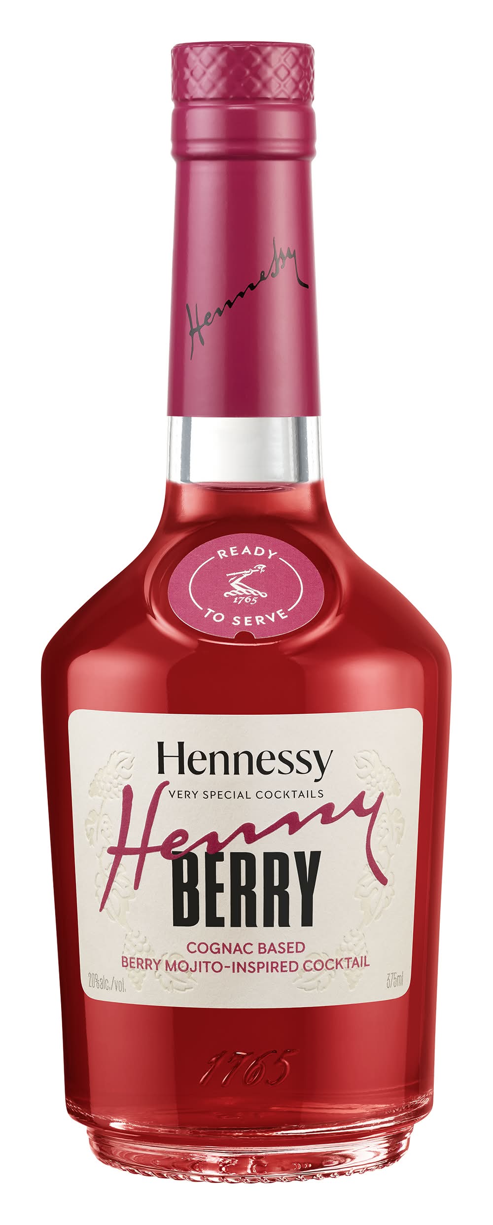 Hennessy Cognac Based Berry Mojito-Inspired Cocktail, Henny Berry (375 ml)